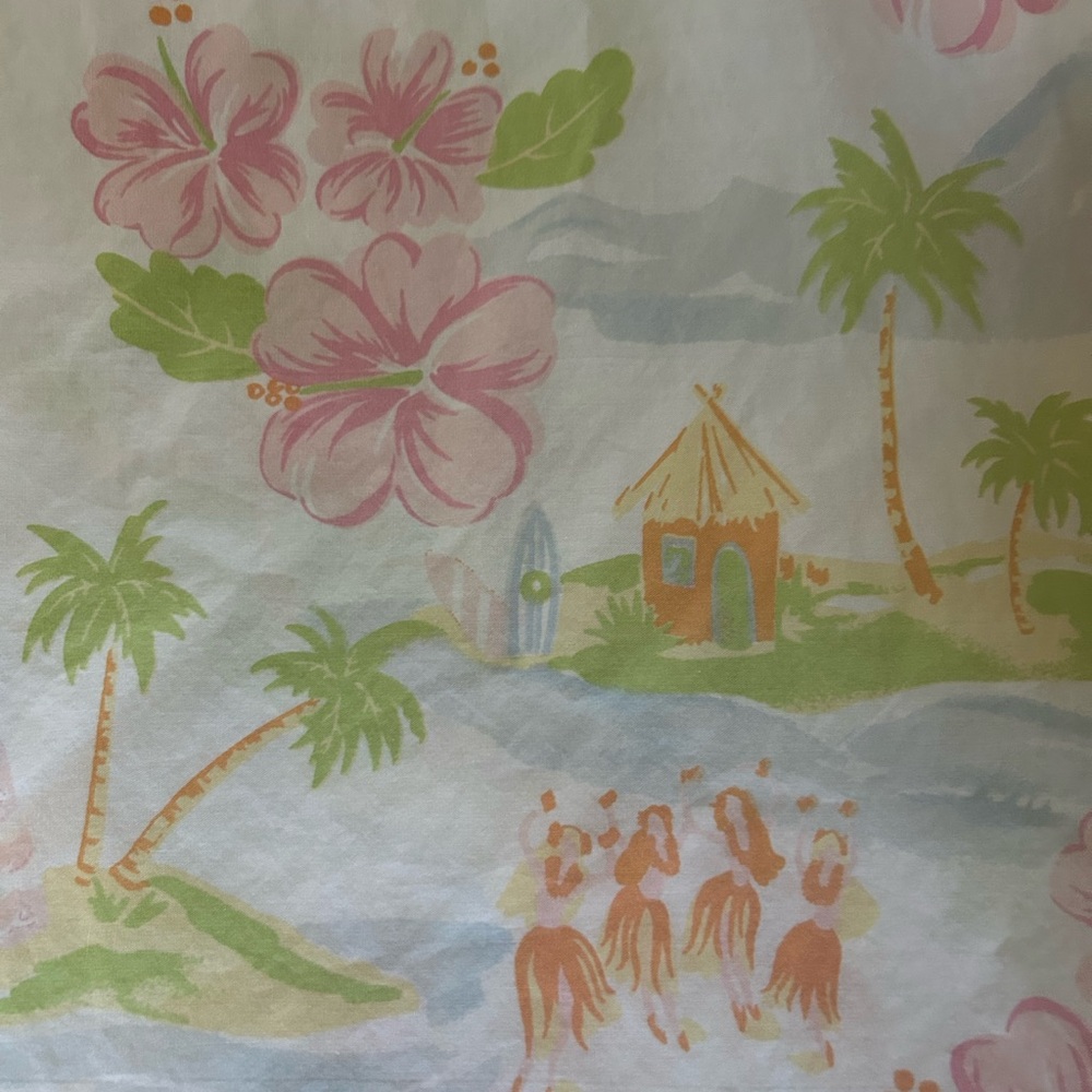 Pottery Barn Kids Tropical Island Twin Size Duvet Cover.